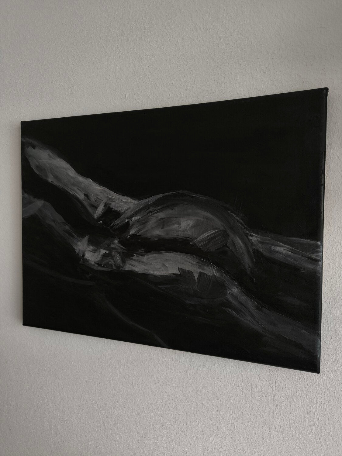 don't judge your "BODY" - Tanya Silva - Acryl, Zement auf Leinwand