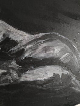 don't judge your "BODY" - Tanya Silva - Acryl, Zement auf Leinwand