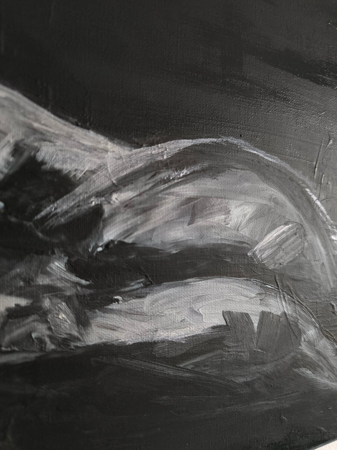 don't judge your "BODY" - Tanya Silva - Acryl, Zement auf Leinwand
