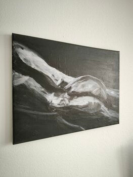 don't judge your "BODY" - Tanya Silva - Acryl, Zement auf Leinwand
