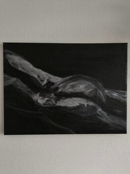 don't judge your "BODY" - Tanya Silva - Acryl, Zement auf Leinwand