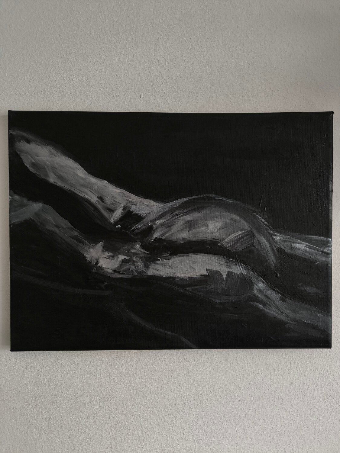 don't judge your "BODY" - Tanya Silva - Acryl, Zement auf Leinwand