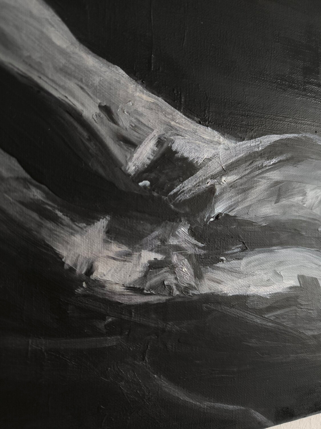 don't judge your "BODY" - Tanya Silva - Acryl, Zement auf Leinwand