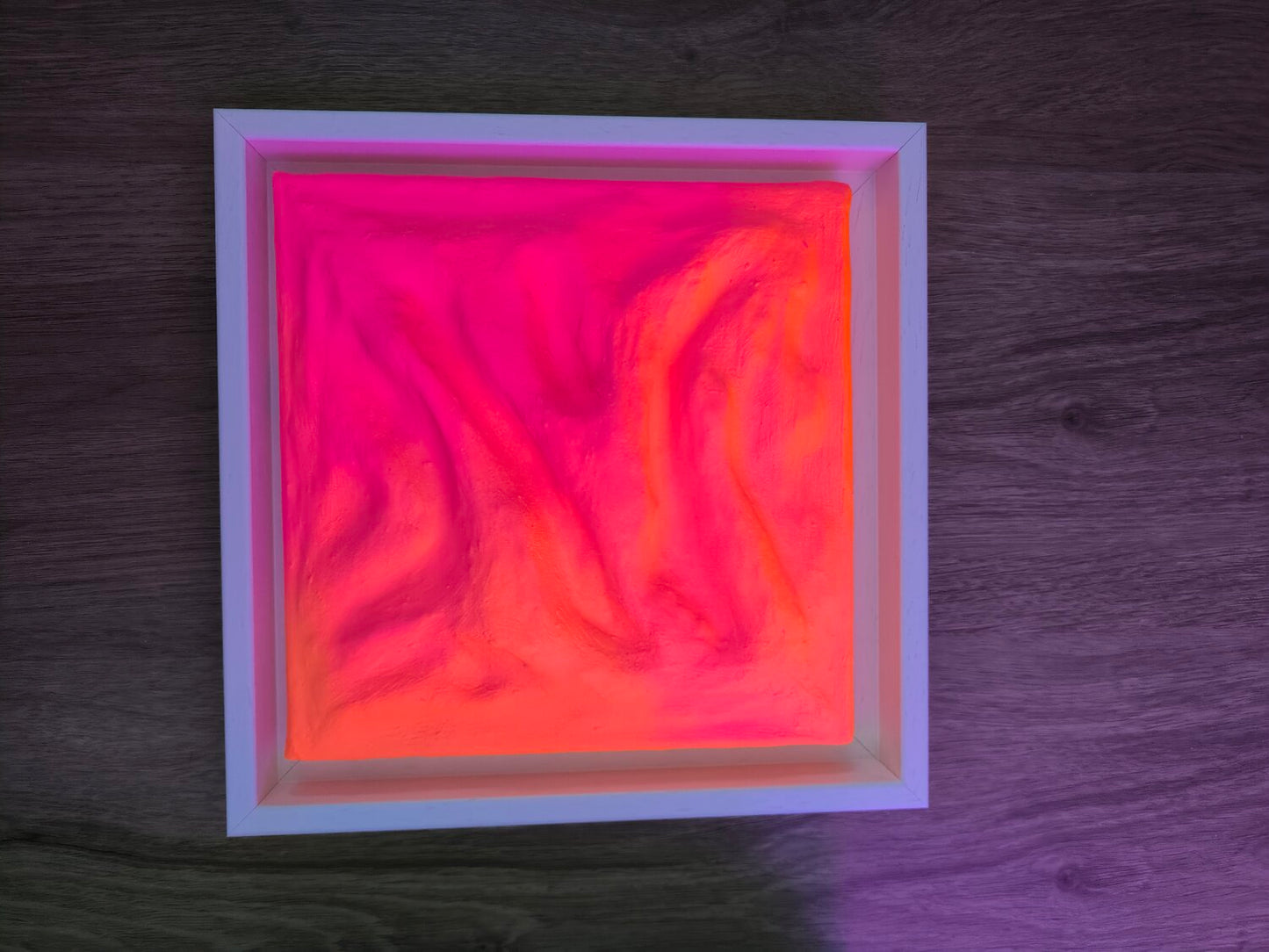 Orange Pink Combo - Tanya Silva - Acryl, Farbspray auf Leinwand