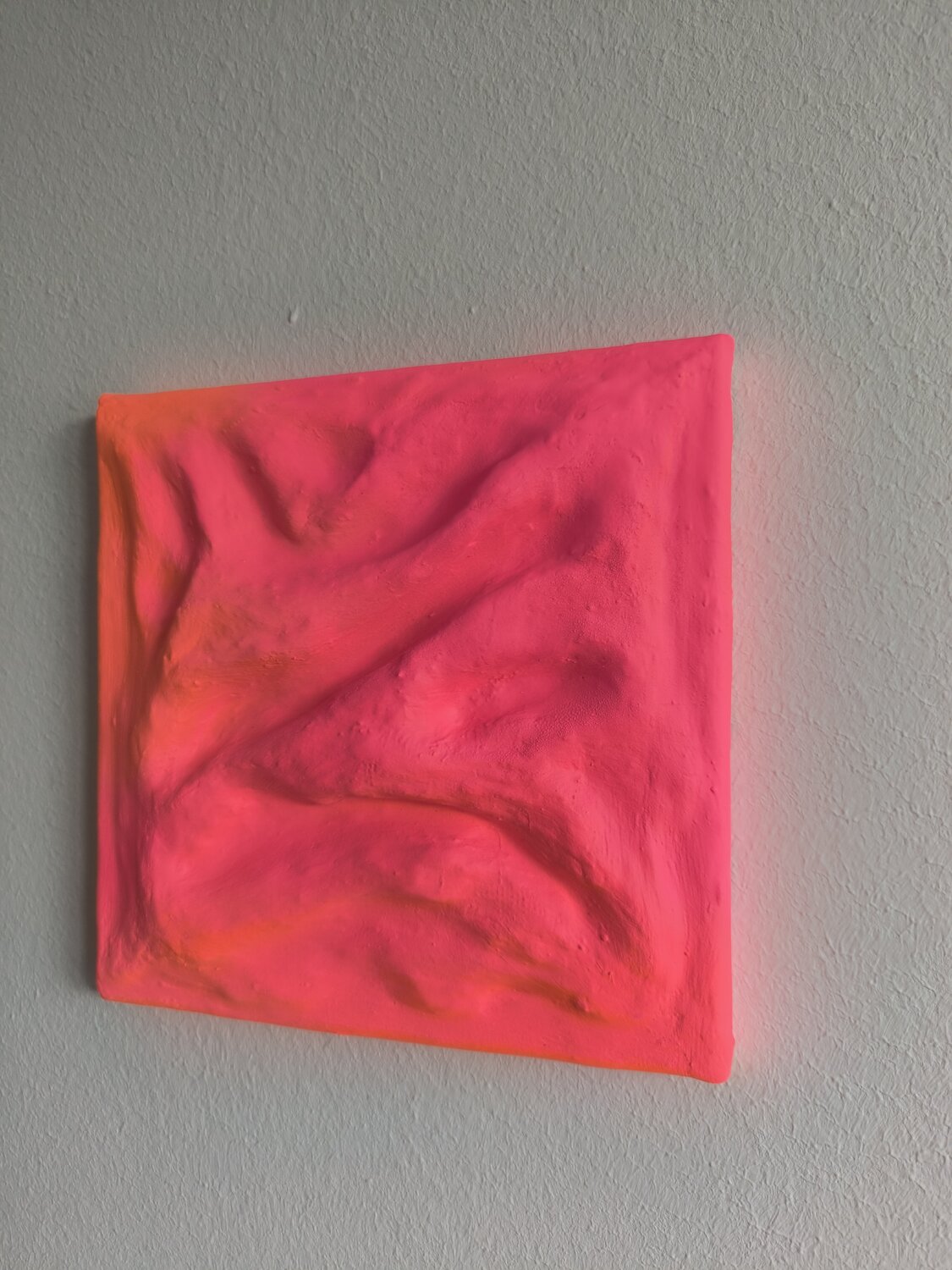 Orange Pink Combo - Tanya Silva - Acryl, Farbspray auf Leinwand