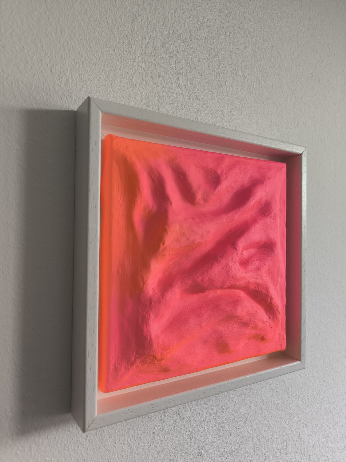 Orange Pink Combo - Tanya Silva - Acryl, Farbspray auf Leinwand