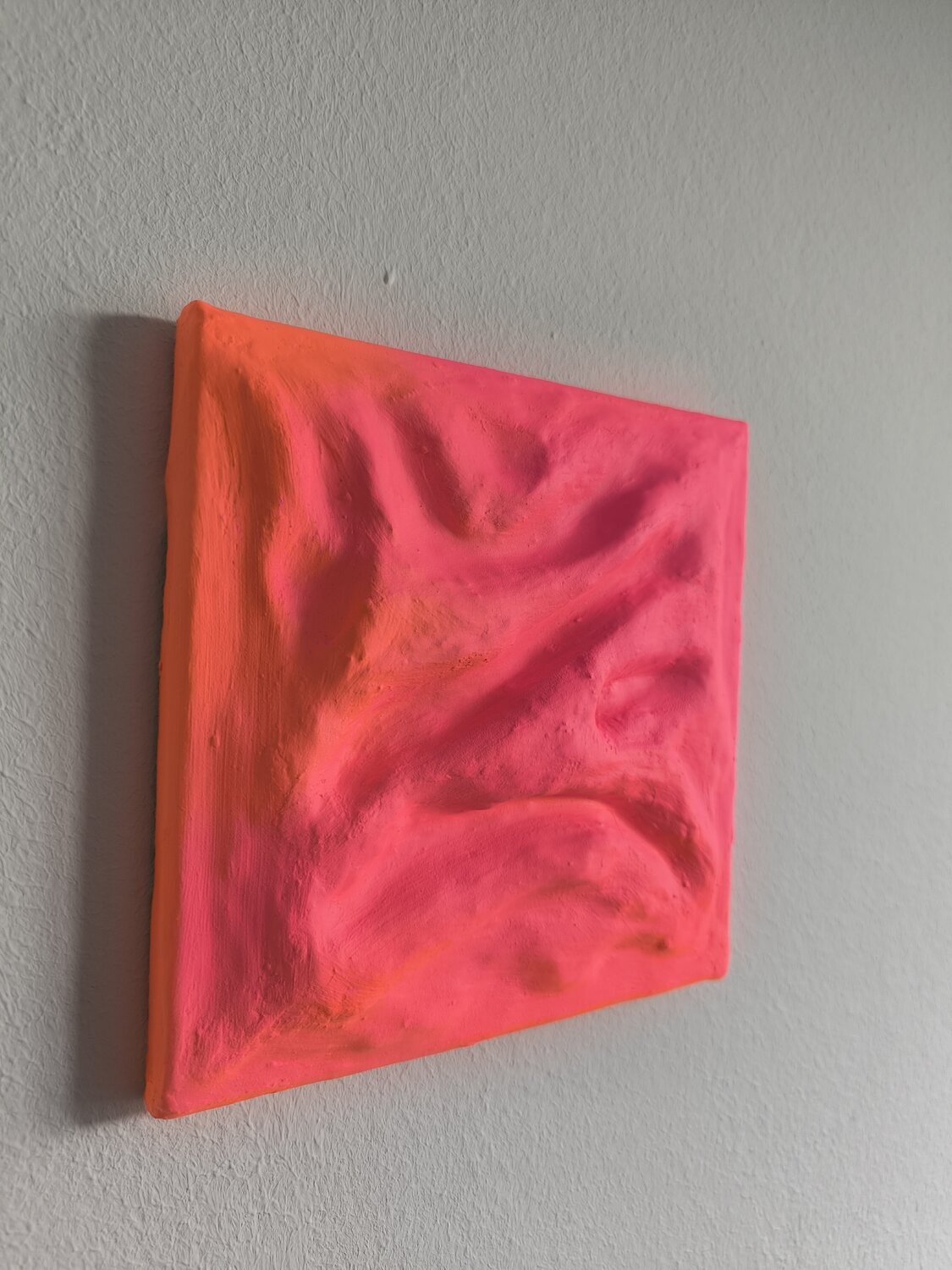 Orange Pink Combo - Tanya Silva - Acryl, Farbspray auf Leinwand