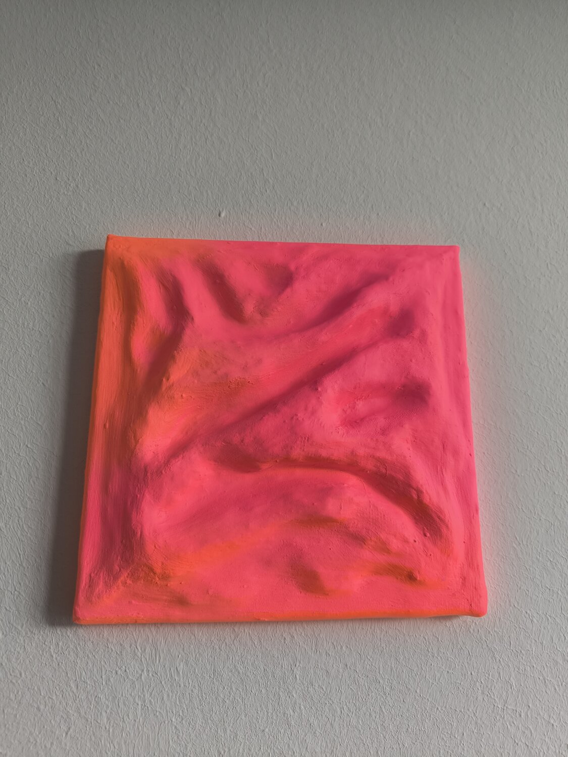 Orange Pink Combo - Tanya Silva - Acryl, Farbspray auf Leinwand