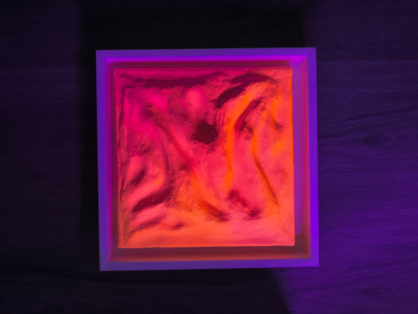 Orange Pink Combo - Tanya Silva - Acryl, Farbspray auf Leinwand