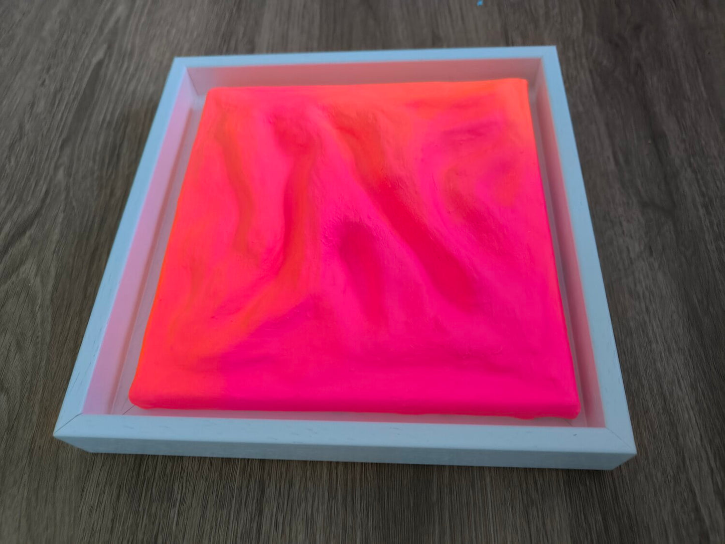 Orange Pink Combo - Tanya Silva - Acryl, Farbspray auf Leinwand