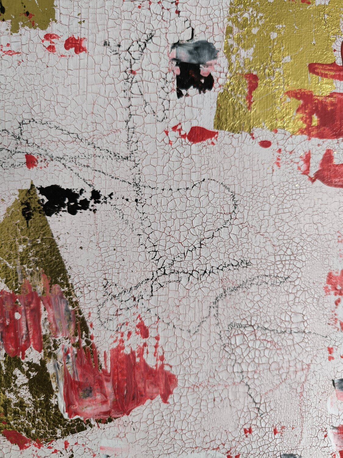 Pokerface - Tanya Silva - Acryl, Ölkreide auf Leinwand