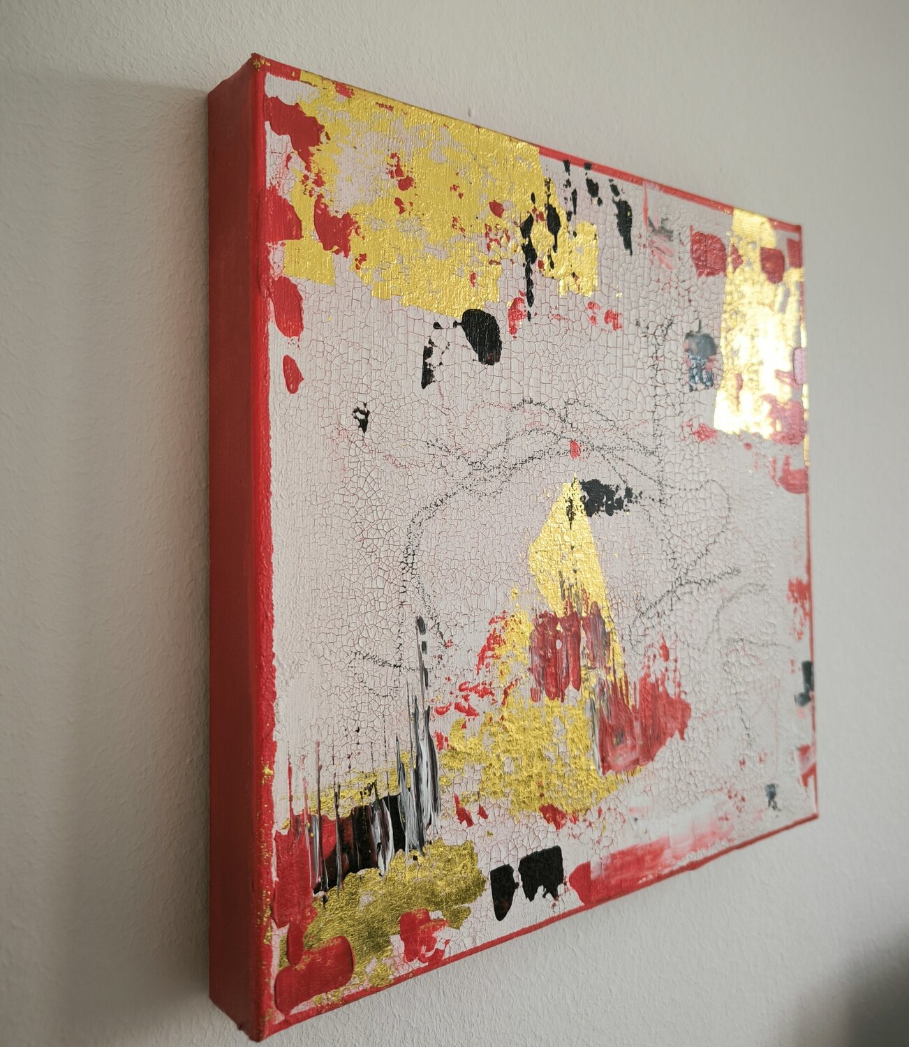 Pokerface - Tanya Silva - Acryl, Ölkreide auf Leinwand