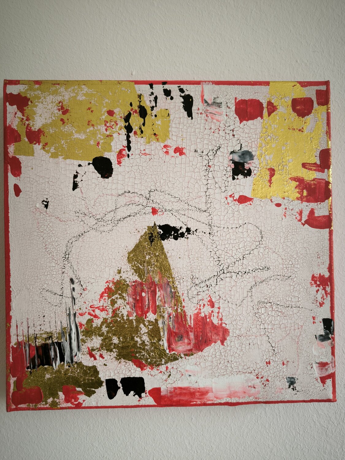 Pokerface - Tanya Silva - Acryl, Ölkreide auf Leinwand