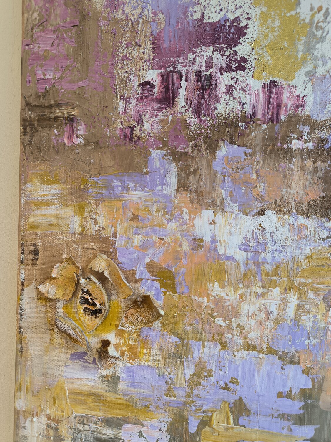 Magical Tangerinefactory - Tanya Silva - Acryl, Objekte auf Leinwand