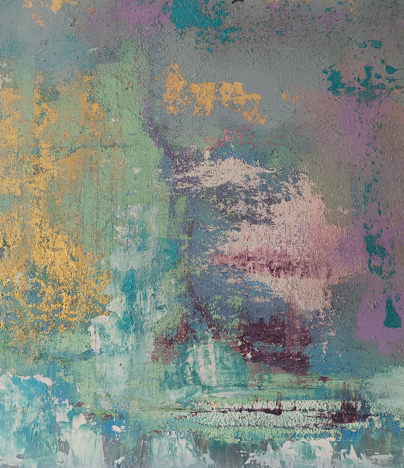 Birds flying high - Tanya Silva - Acryl, Sand auf Leinwand
