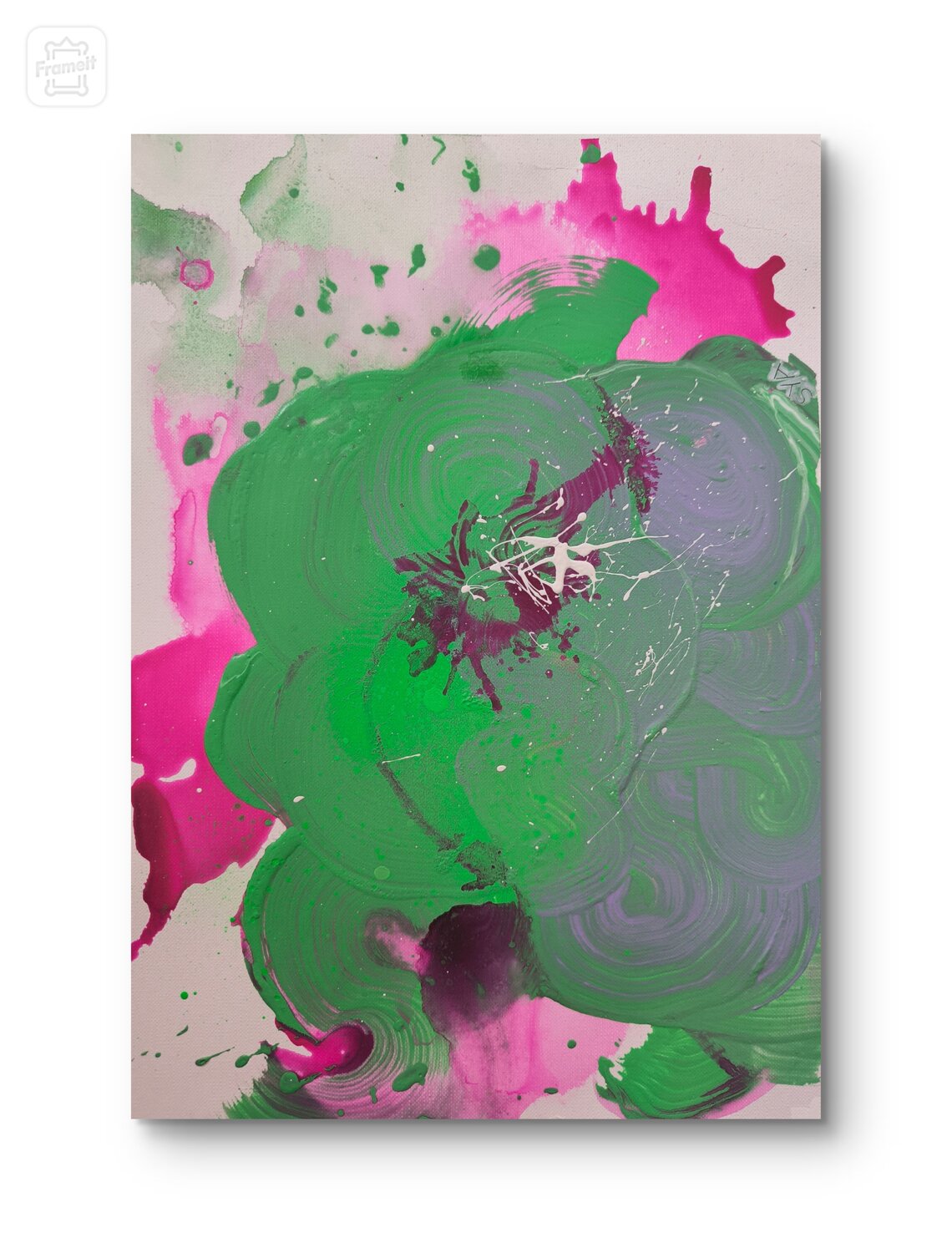 Go with the flow - Tanya Silva - Acryl auf Papier Original