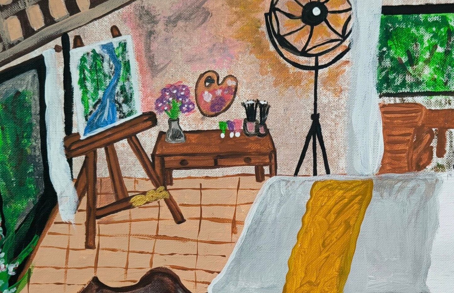 Dreamroom - Tanya Silva - Acryl auf Papier
