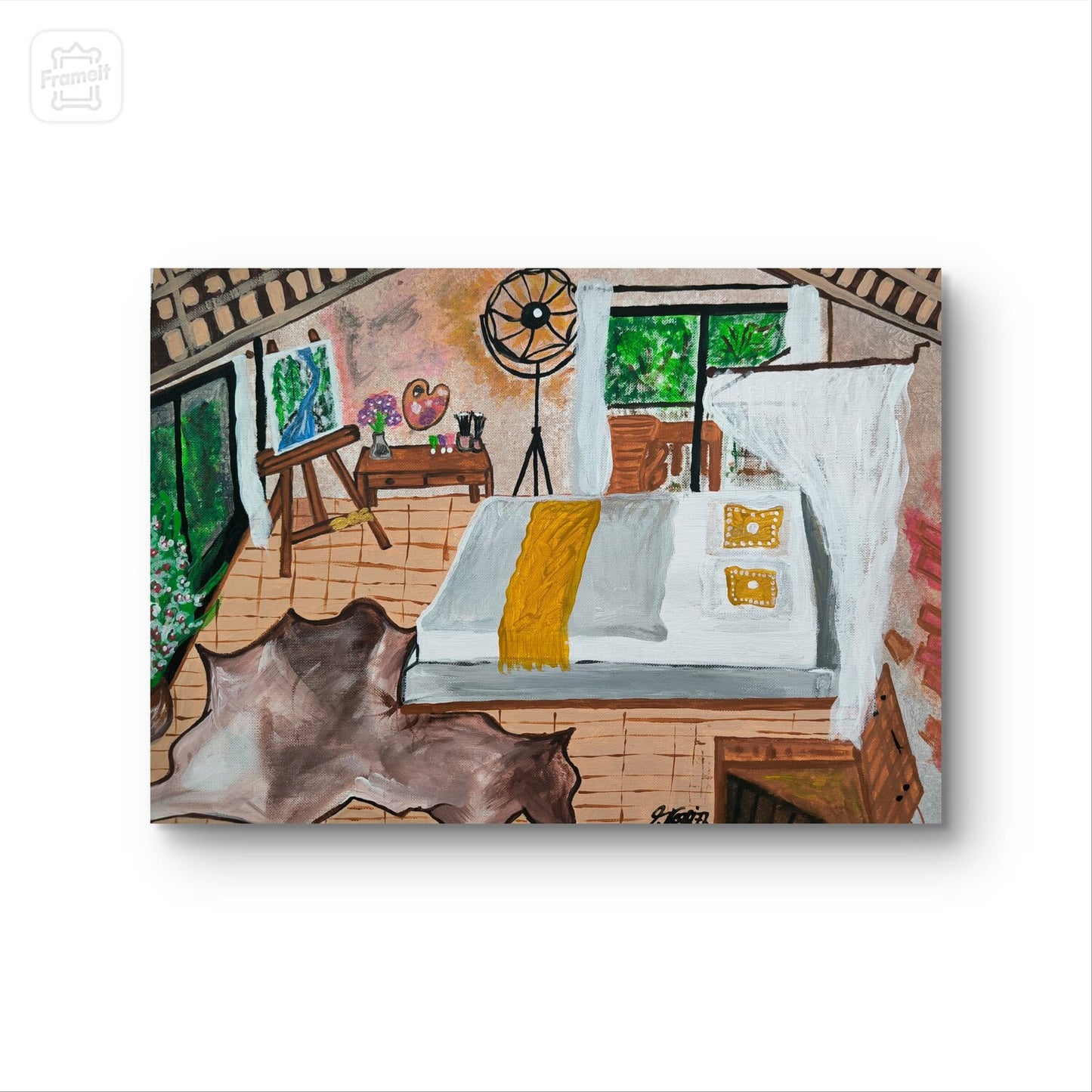 Dreamroom - Tanya Silva - Acryl auf Papier