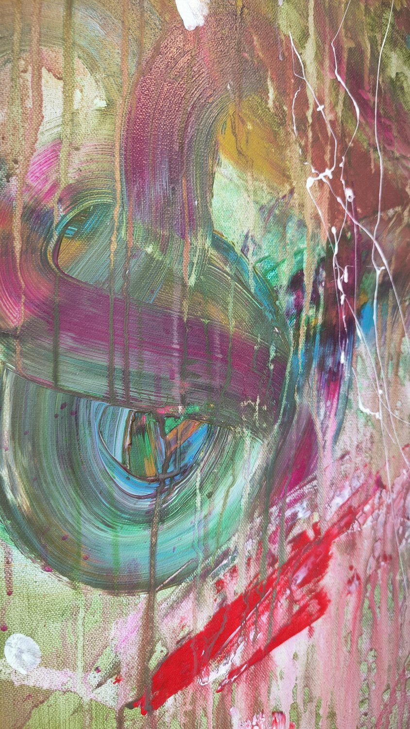 Lost my Way - EMOTIONS - Tanya Silva - Acryl, Kohle auf Leinwand