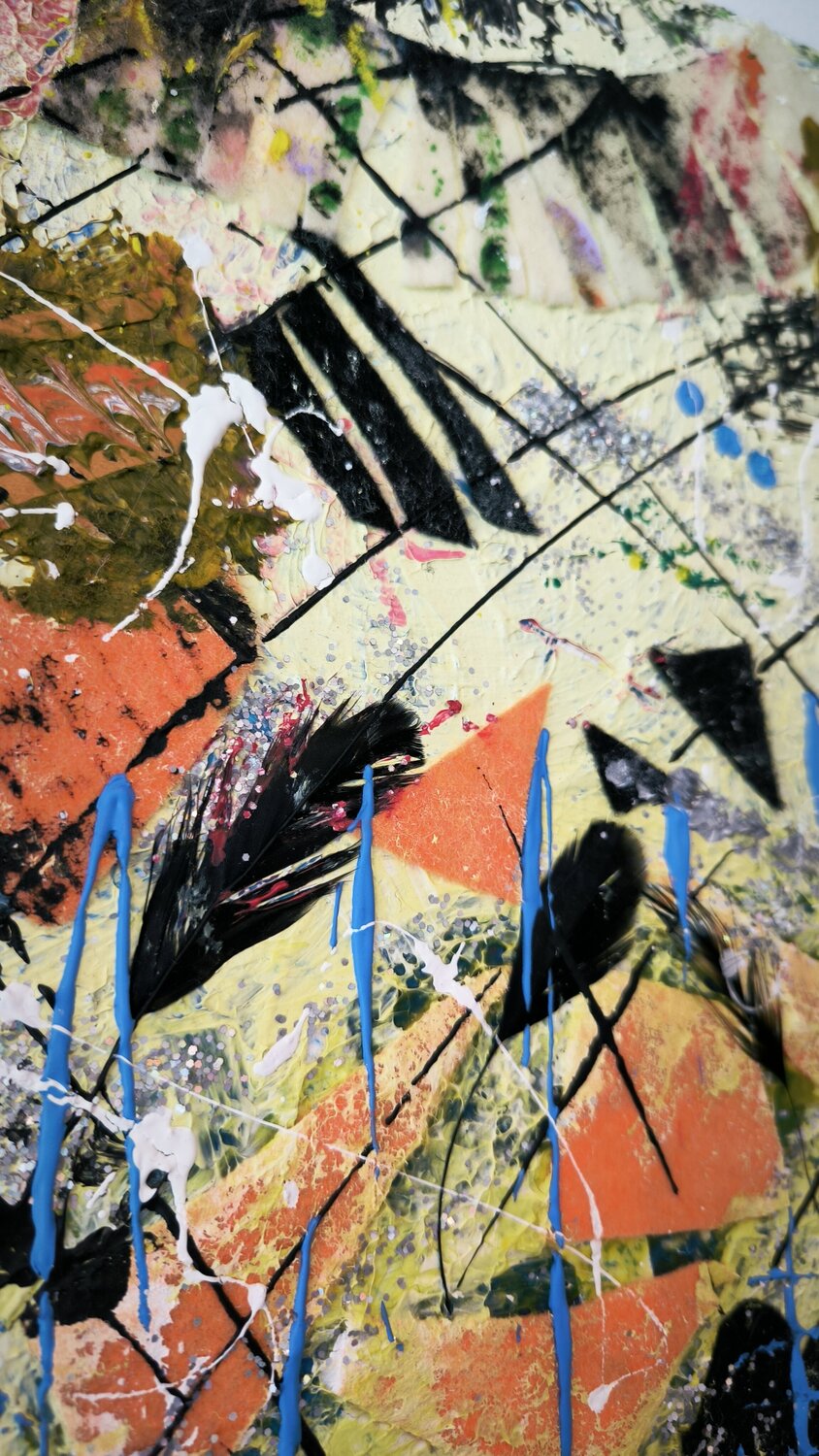 In da Club - Partytime - Tanya Silva - Acryl, Filz auf Leinwand
