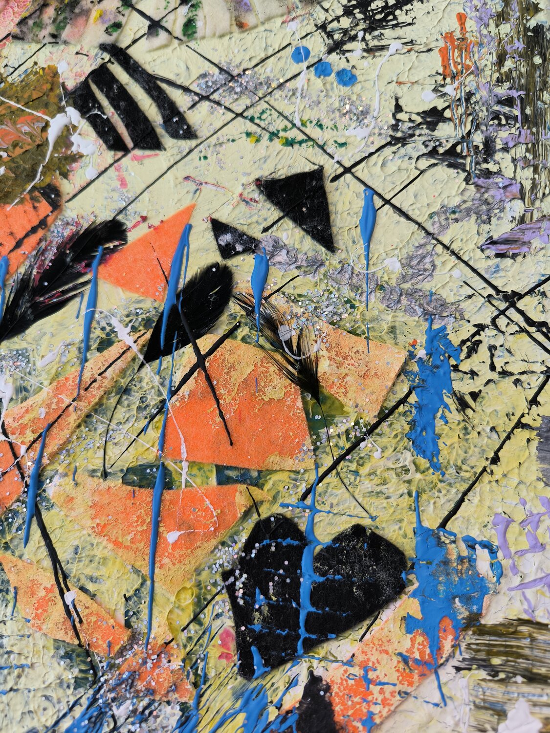 In da Club - Partytime - Tanya Silva - Acryl, Filz auf Leinwand