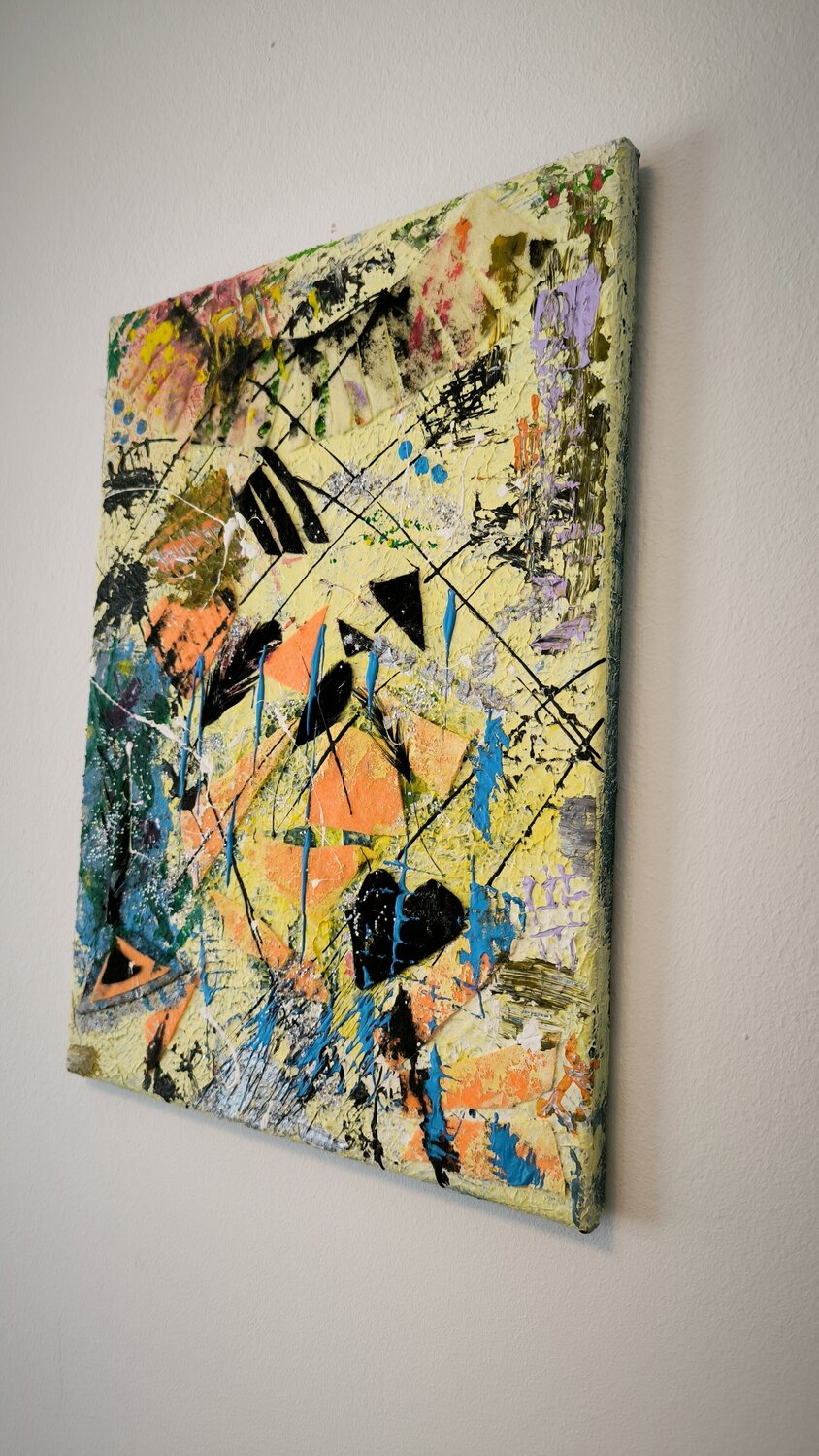 In da Club - Partytime - Tanya Silva - Acryl, Filz auf Leinwand
