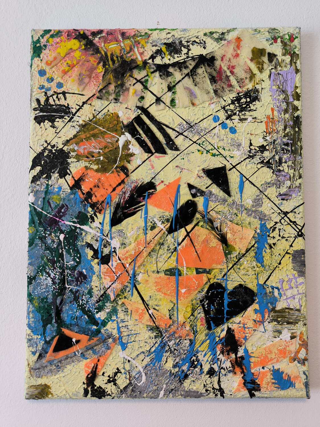 In da Club - Partytime - Tanya Silva - Acryl, Filz auf Leinwand