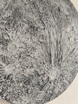 MOON - Tanya Silva - Acrylic, cement on canvas