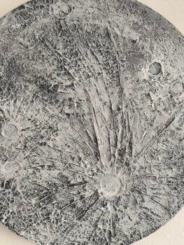 MOON - Tanya Silva - Acrylic, cement on canvas