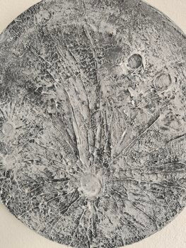 MOON - Tanya Silva - Acrylic, cement on canvas