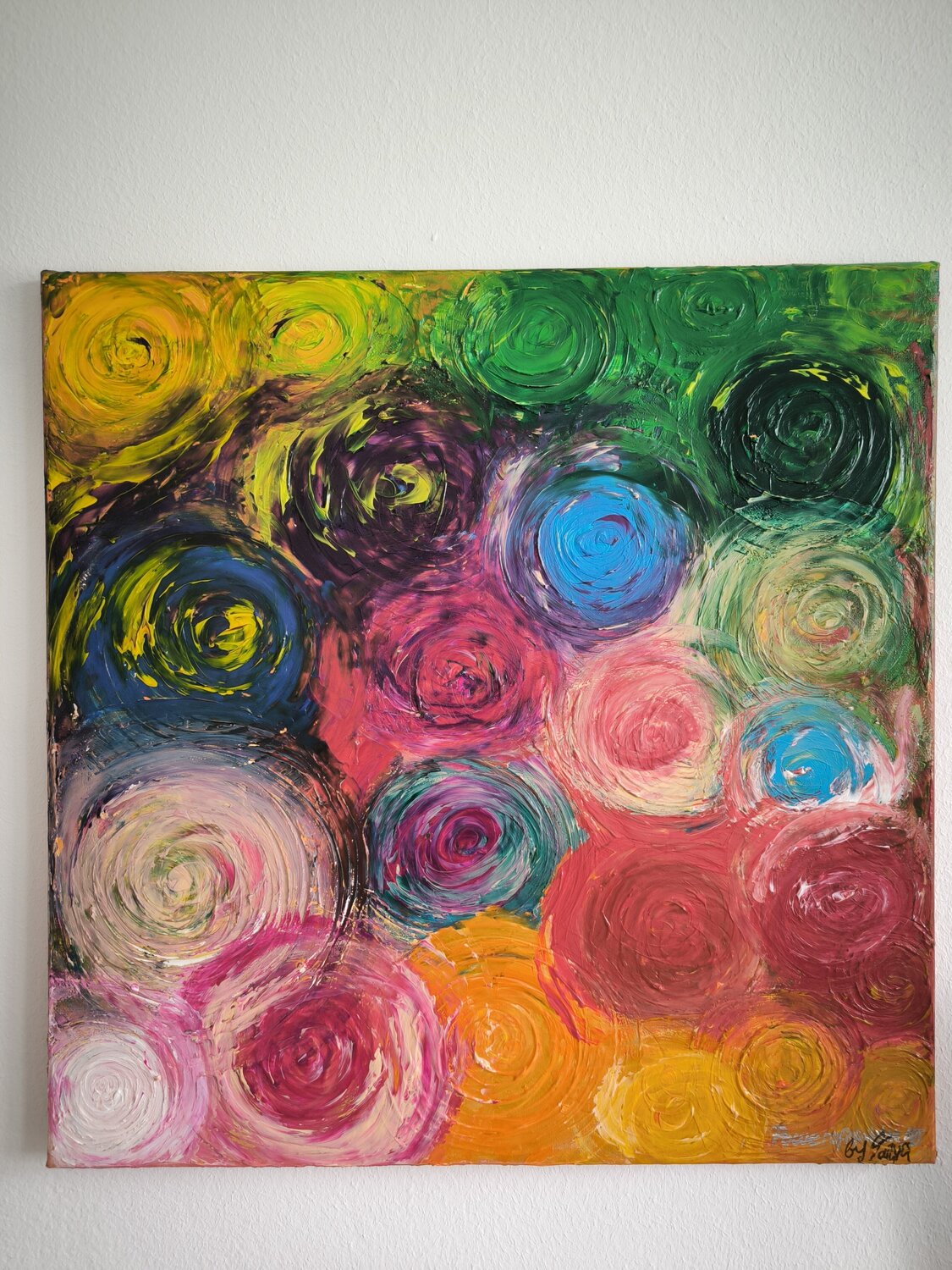 Life is a Circle - Tanya Silva - Acryl auf Leinwand