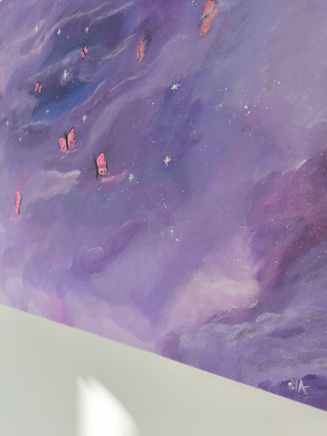 The Light will guide You - Tanya Silva - Acryl, Blattgold auf Leinwand
