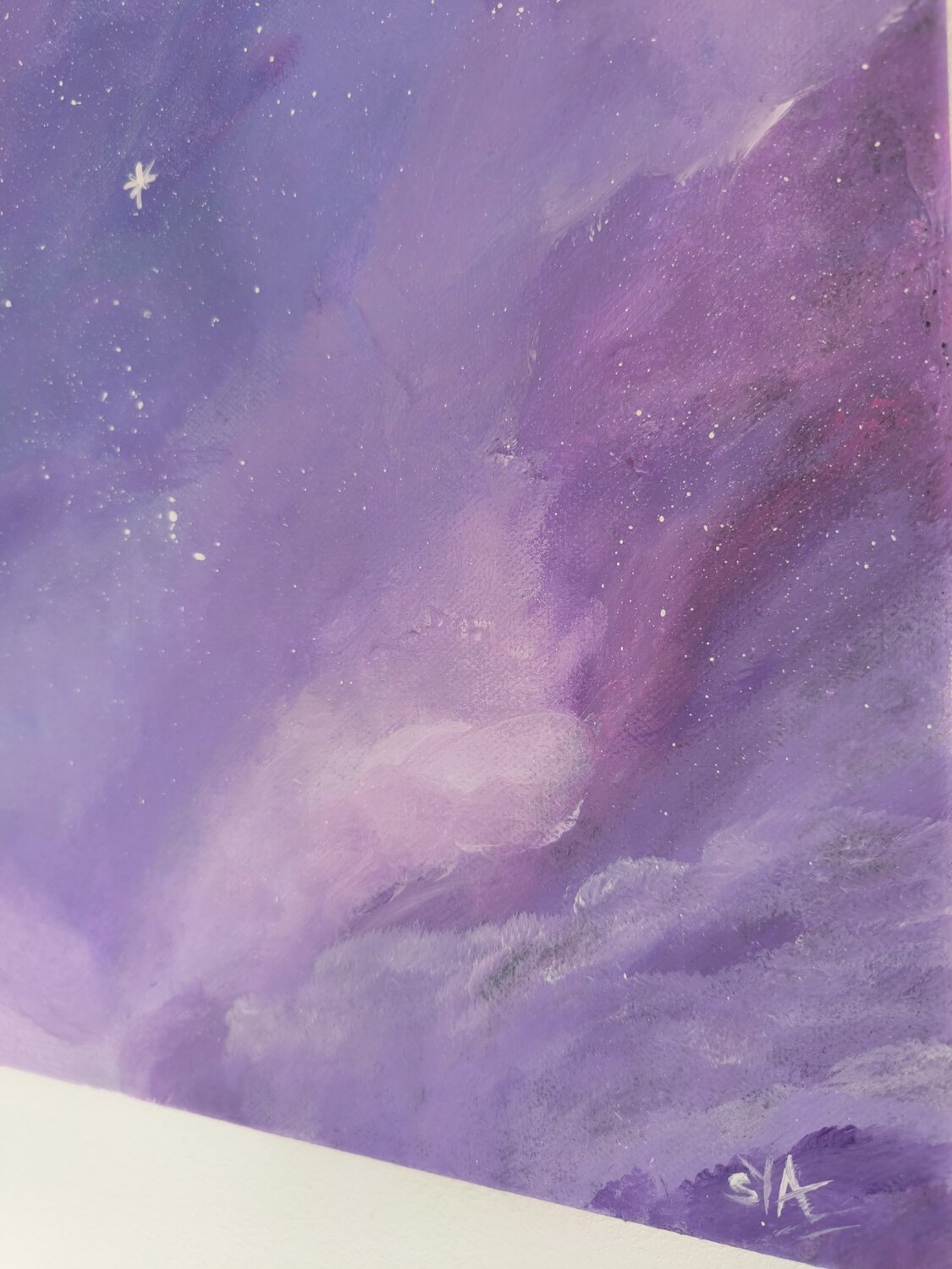 The Light will guide You - Tanya Silva - Acryl, Blattgold auf Leinwand