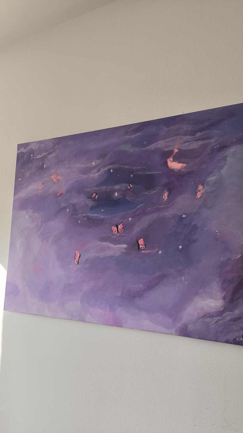 The Light will guide You - Tanya Silva - Acryl, Blattgold auf Leinwand