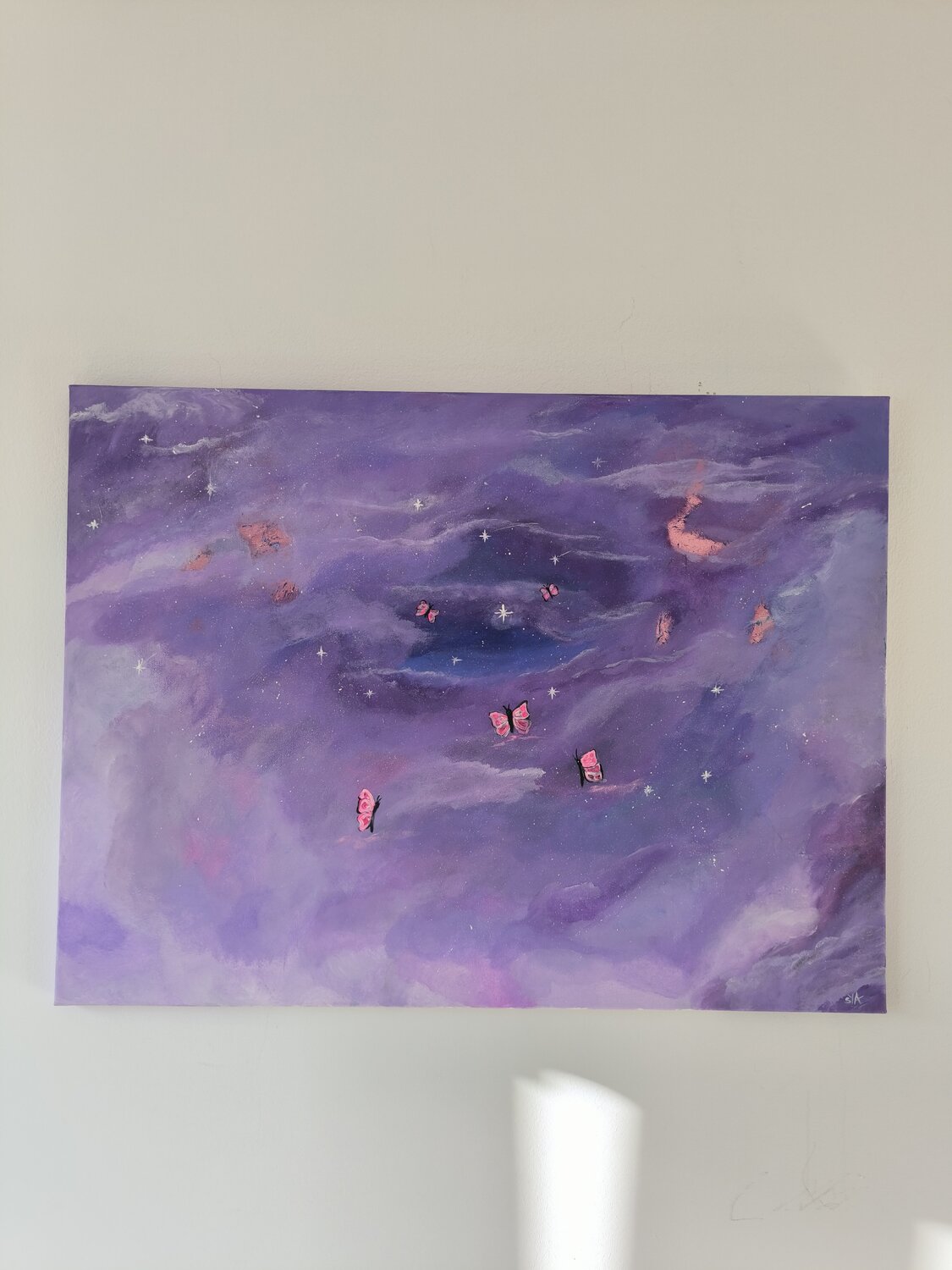 The Light will guide You - Tanya Silva - Acryl, Blattgold auf Leinwand