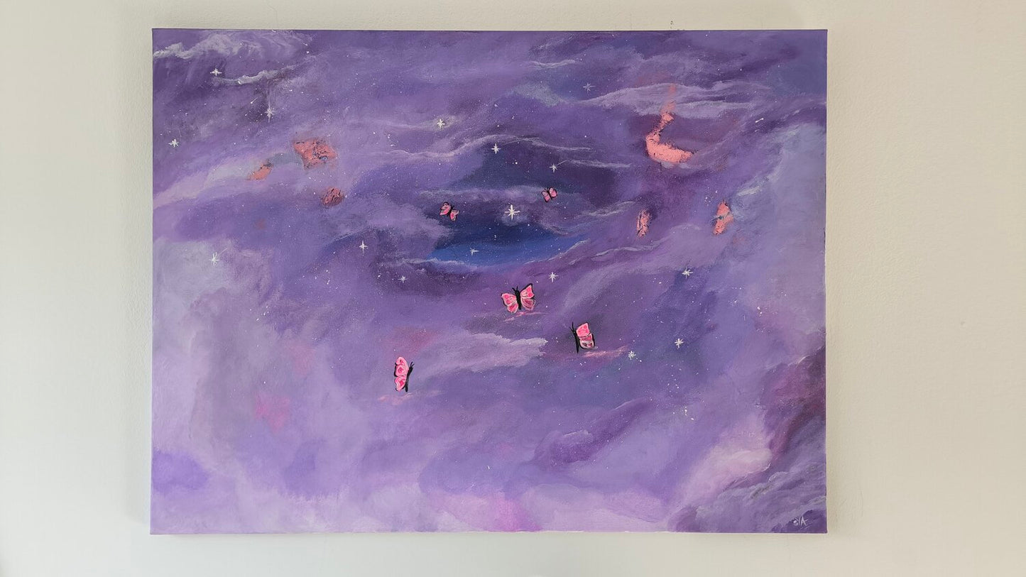 The Light will guide You - Tanya Silva - Acryl, Blattgold auf Leinwand
