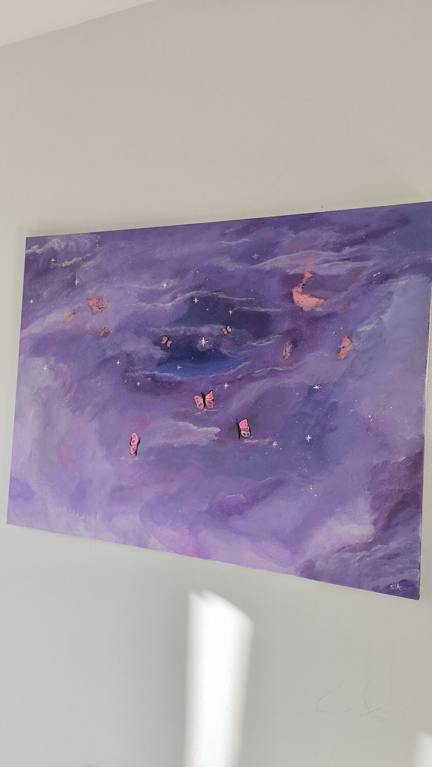 The Light will guide You - Tanya Silva - Acryl, Blattgold auf Leinwand
