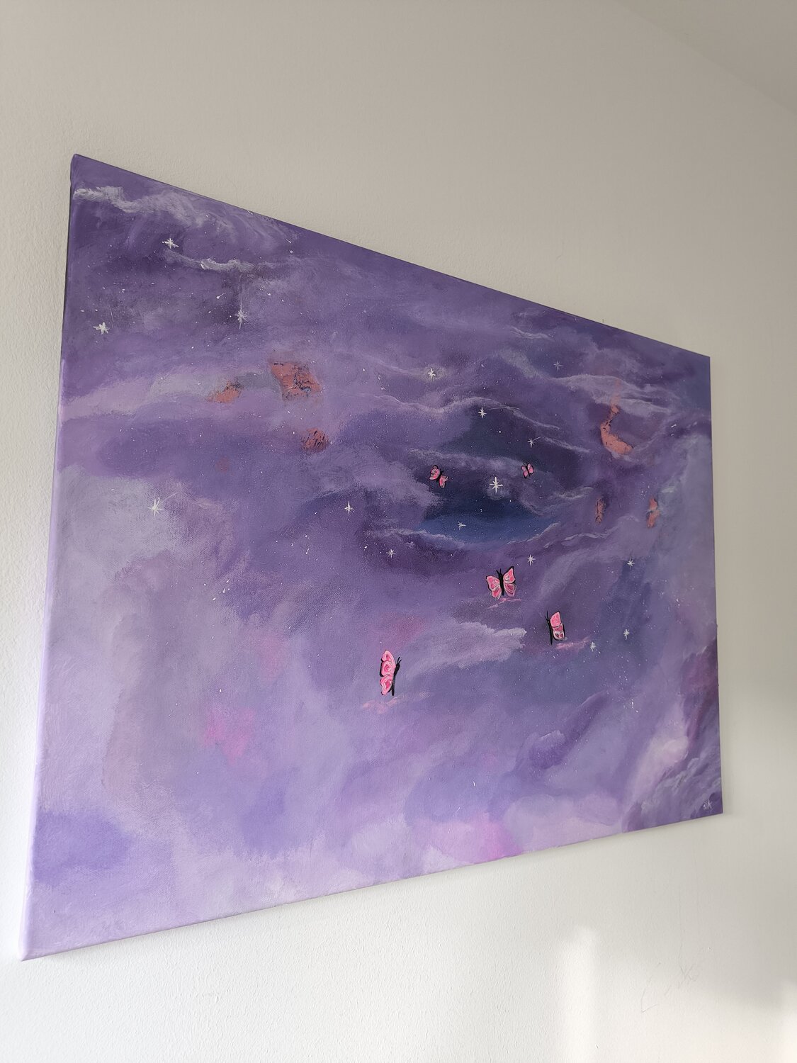 The Light will guide You - Tanya Silva - Acryl, Blattgold auf Leinwand