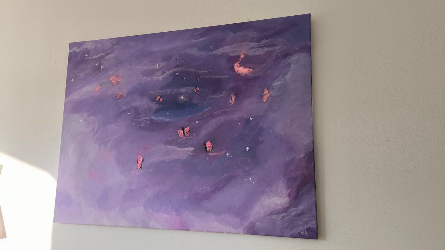 The Light will guide You - Tanya Silva - Acryl, Blattgold auf Leinwand