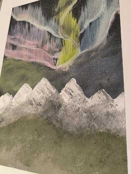 Aurora 1.0 - Tanya Silva - Acryl auf Papier
