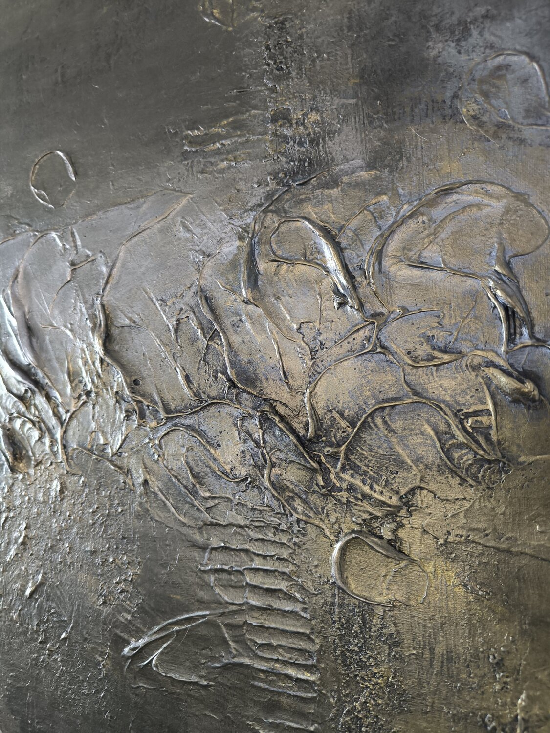 Carpfishing - Tanya Silva - Acryl, Zement auf Leinwand