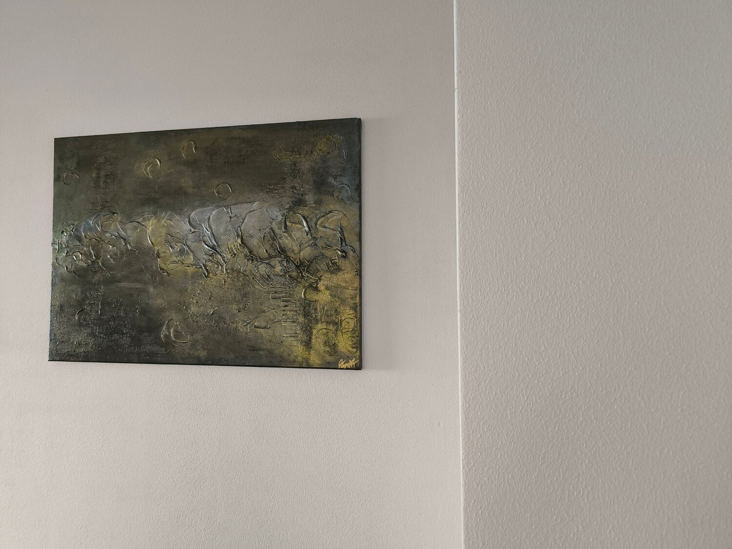 Carpfishing - Tanya Silva - Acryl, Zement auf Leinwand