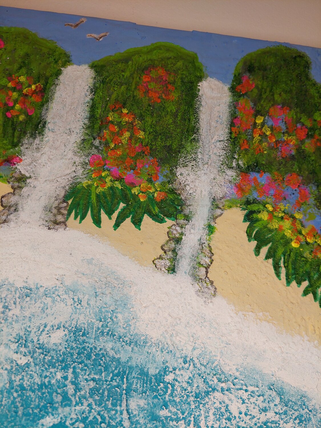 Dreams can come true - Tanya Silva - Acryl, Sand auf Leinwand