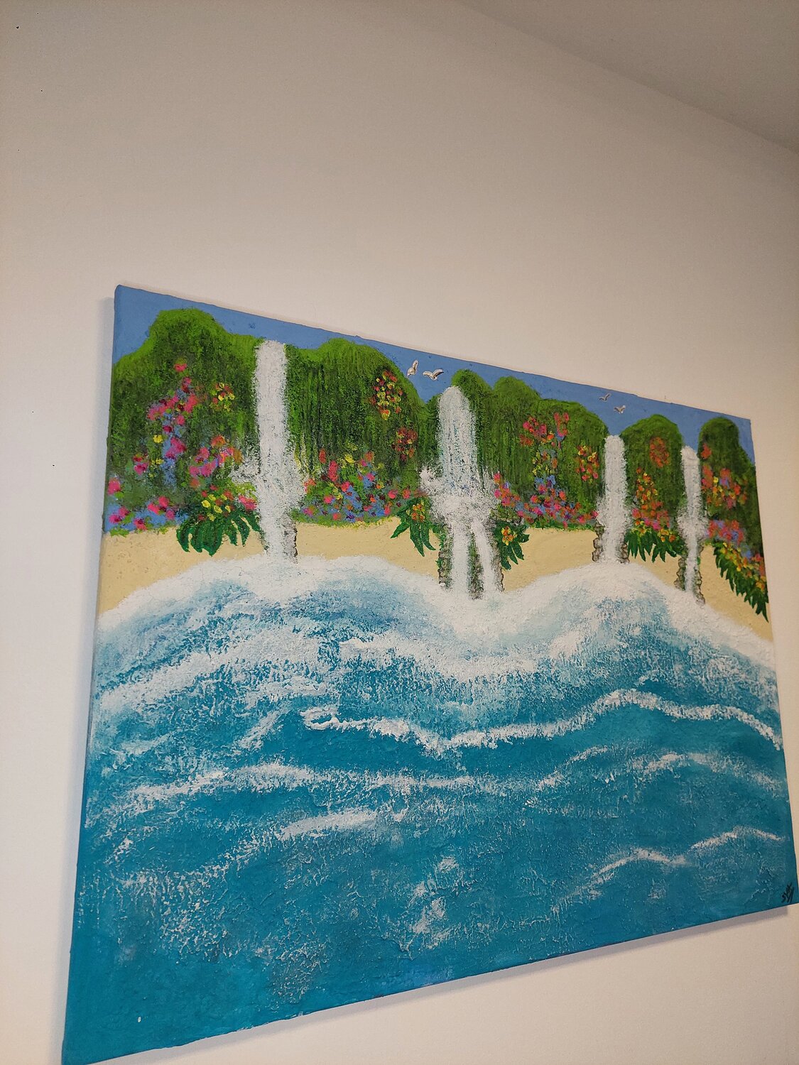Dreams can come true - Tanya Silva - Acryl, Sand auf Leinwand