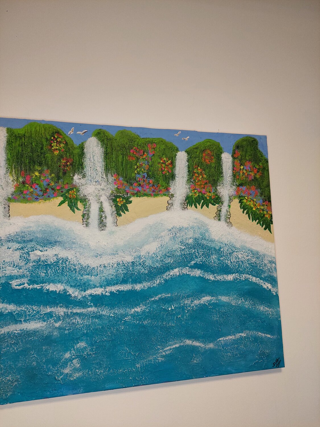 Dreams can come true - Tanya Silva - Acryl, Sand auf Leinwand