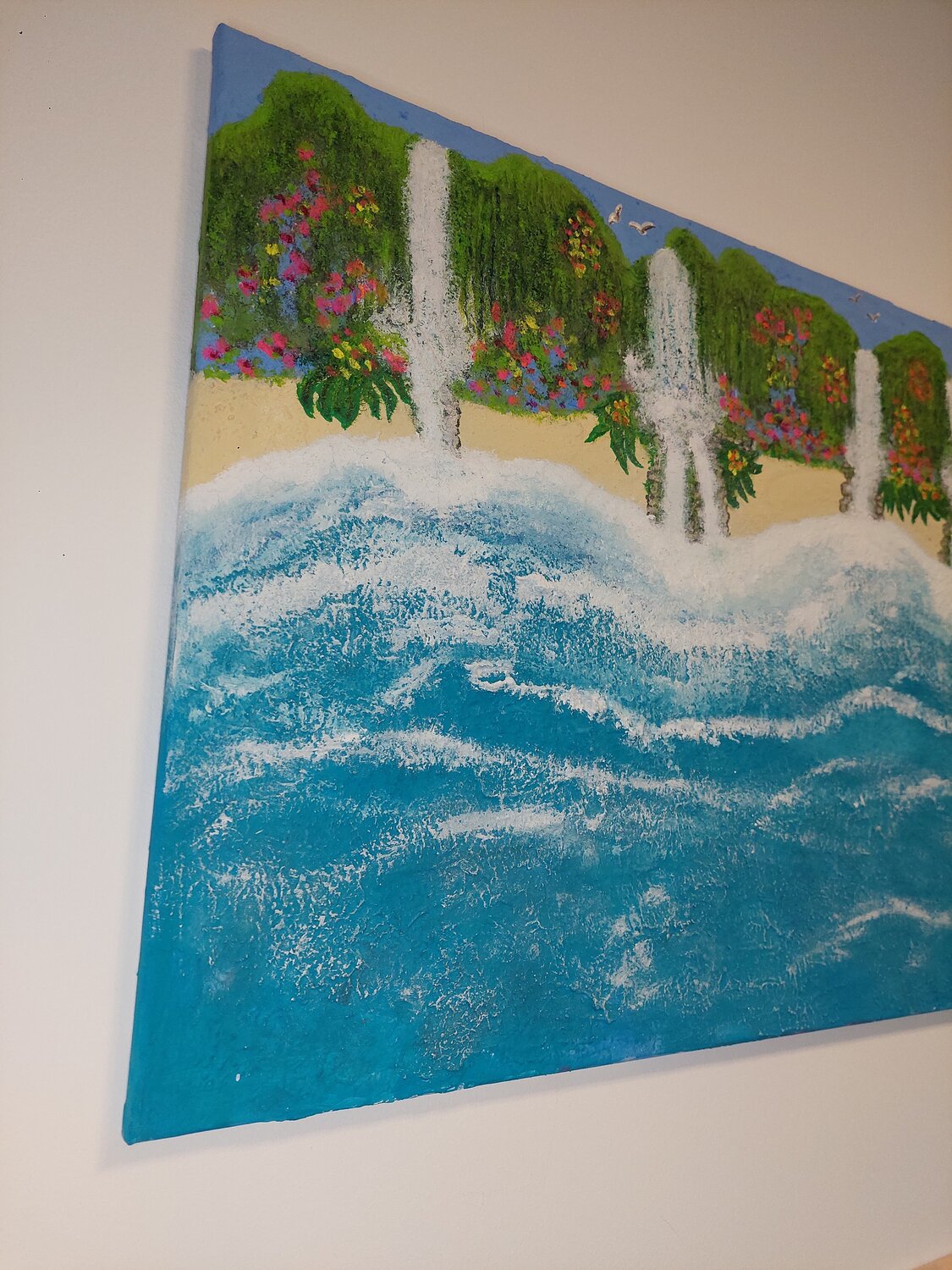 Dreams can come true - Tanya Silva - Acryl, Sand auf Leinwand