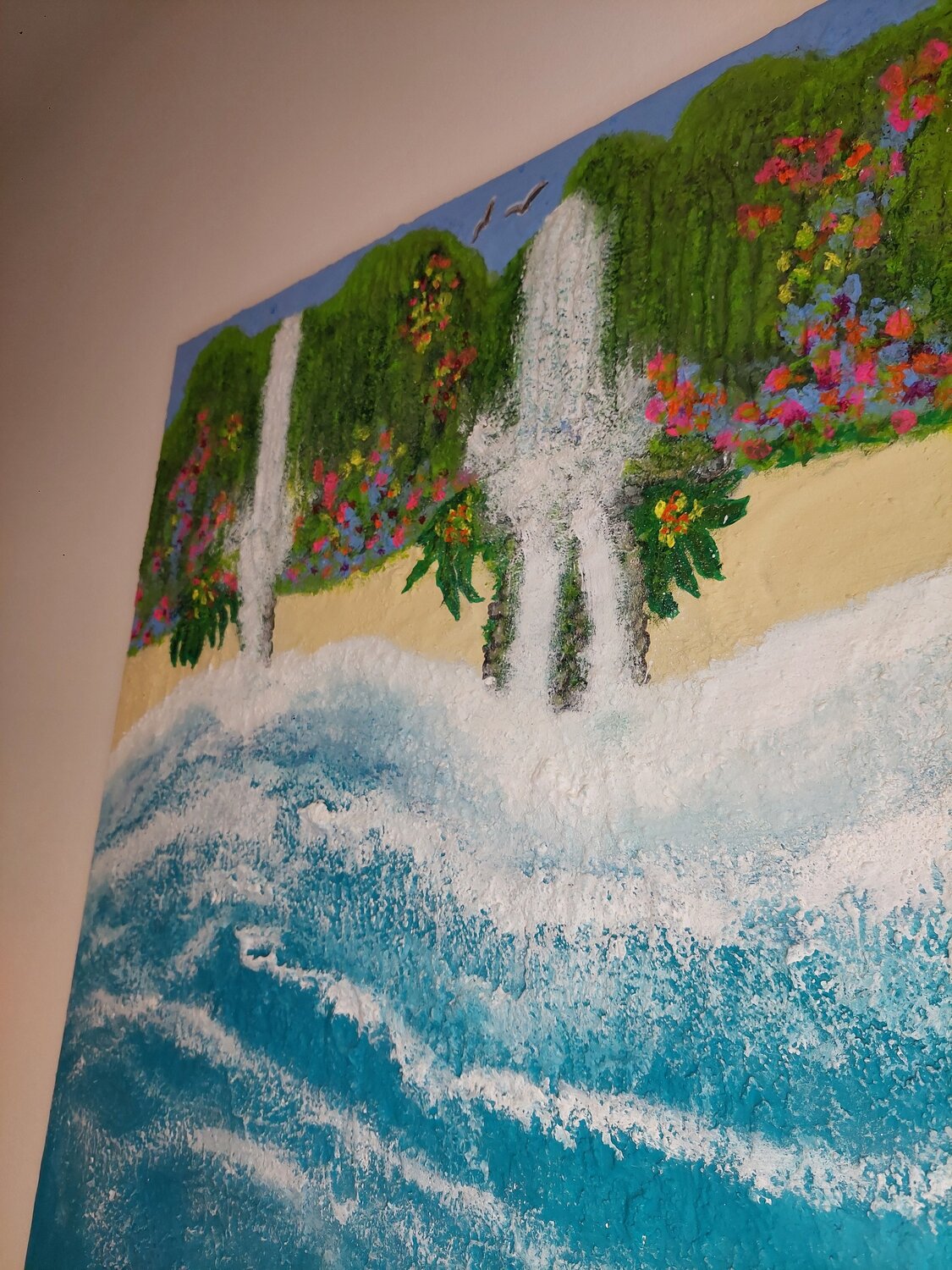 Dreams can come true - Tanya Silva - Acryl, Sand auf Leinwand