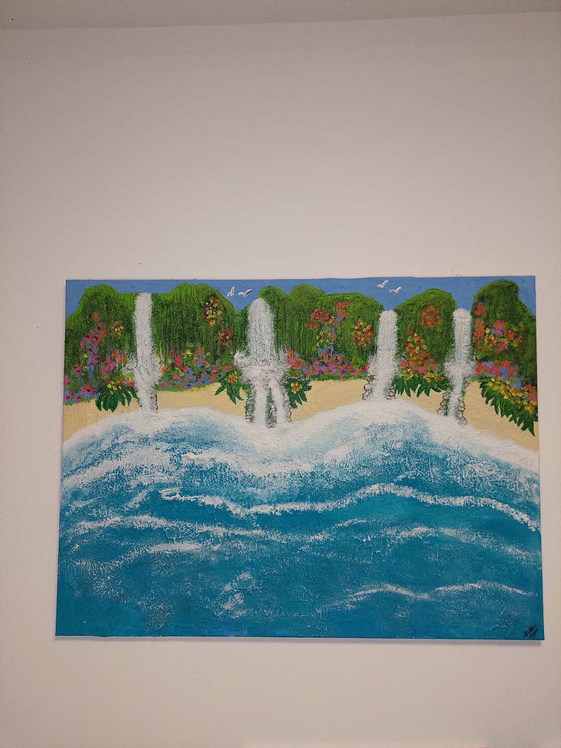 Dreams can come true - Tanya Silva - Acryl, Sand auf Leinwand