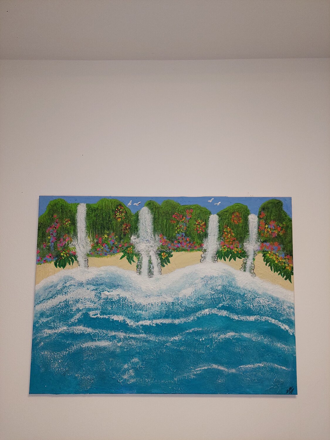 Dreams can come true - Tanya Silva - Acryl, Sand auf Leinwand