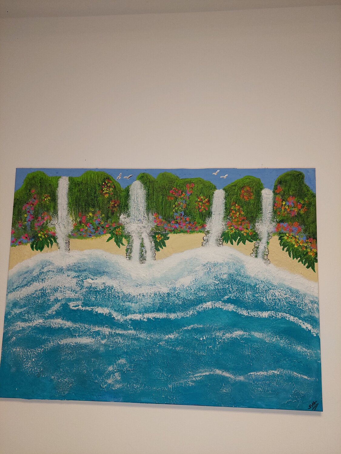 Dreams can come true - Tanya Silva - Acryl, Sand auf Leinwand